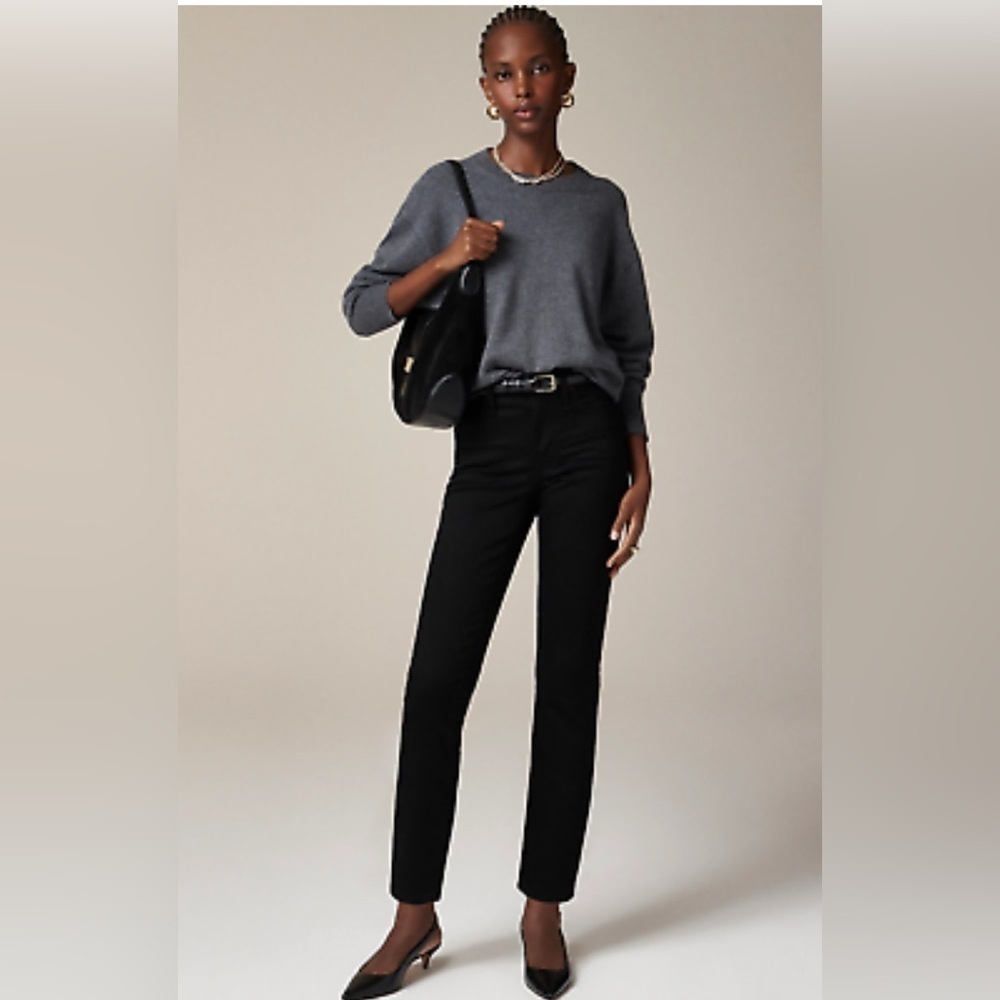 NEW J. Crew Women's Size 32 Black "03 Mid Rise Super Stretch‎ Slim Classic Jeans